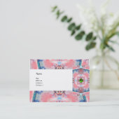 AVALON PSYCHEDELIC, roze paarse blauwe kiem emeral Visitekaartje (Staand voorkant)