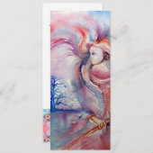 AVALON psychedelic, zacht roze paars blauw Kaart (Voorkant / Achterkant)