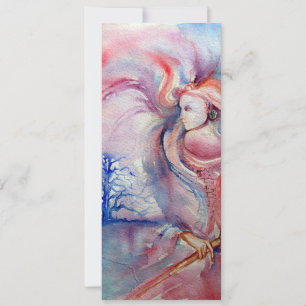 AVALON psychedelic, zacht roze paars blauw Kaart