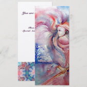 AVALON psychedelisch roze paarse metallic champagn Kaart (Voorkant / Achterkant)