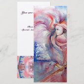 AVALON psychedelisch roze paarse metallic champagn Kaart (Voorkant / Achterkant)