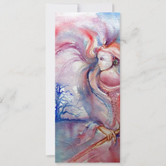 AVALON psychedelische roze paarse metallic champag Kaart (Voorkant)