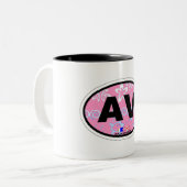 Avalon. Tweekleurige Koffiemok (Voorkant links)