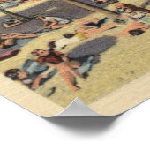 Avalon Uitzicht Beach w/Sunbathers Poster (Hoek)