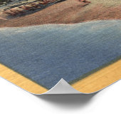 Avalon Uitzicht van Crescent Ave. & Beach Poster (Hoek)