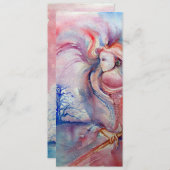 AVALON , zacht roze paars blauw Kaart (Voorkant / Achterkant)