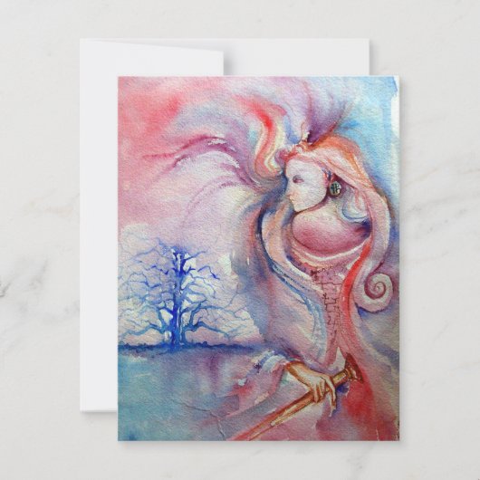 AVALON, zacht roze paars blauw Kaart (Voorkant)