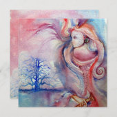 AVALON, zacht roze paars blauw Kaart (Voorkant / Achterkant)