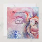 AVALON, zacht roze paars blauw Kaart (Achterkant)