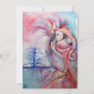 AVALON, zacht roze paars blauw violet Kaart