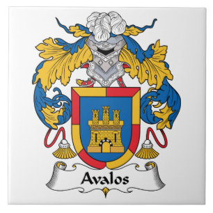 Avalos Family Crest Tegeltje