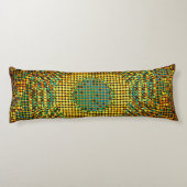 Avangarde Custom Geborsteld Polyester Body Kussen (Achterkant)