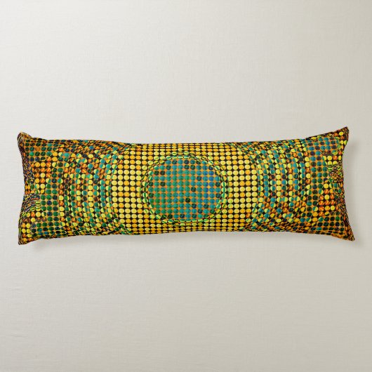 Avangarde Custom Geborsteld Polyester Body Kussen (Achterkant)