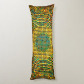 Avangarde Custom Geborsteld Polyester Body Kussen (Achterkant (Verticaal))