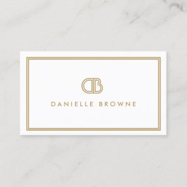 AVANT GARDE ART DECO LOGO met UW INITIALEN Visitekaartje