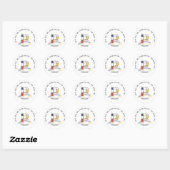 Avant-Garde Art Style Monogram. Brief P Ronde Sticker (Vel)
