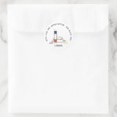 Avant-Garde Art Style Monogram. Letter L Ronde Sticker (Tas)