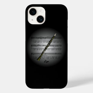 Avant Garde ~ Clarinet over Wereldbol met blademuz Case-Mate iPhone 14 Hoesje