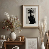 Avant-Garde Elegance: Monochrome Petten Mode Poster