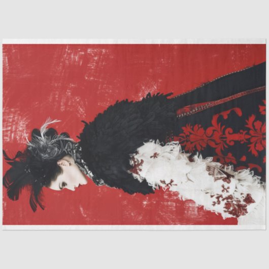 Avant Garde Fantasy Mode Decoupage Tissuepapier (Voorkant)