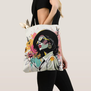 Avant-Garde Flora Fusion Dubbele Zijde 💖🍃 Tote Bag