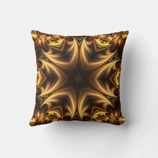 Avant-Garde ~ Gold Russet Black 053 ~ Kussen (Achterkant)