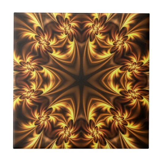 Avant-Garde ~ Gold Russet Black 054 ~ Tegeltje (Voorkant)