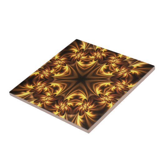 Avant-Garde ~ Gold Russet Black 054 ~ Tegeltje (Zijkant)