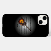 Avant Garde ~ Guitar op Wereldbol met blademuziek Case-Mate iPhone Case (Achterkant (horizontaal))