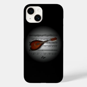 Avant Garde, Mandolin 01 op Wereldbol met plattegr Case-Mate iPhone 14 Hoesje