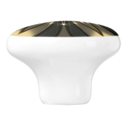 Avant-garde ~ Metallic ventilator Knob 02 ~ Keramische Knop (Zijkant)