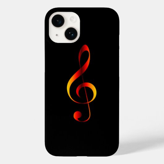 Avant Garde, Red/Gold G cleart op zwarte achtergro Case-Mate iPhone Case (Achterkant)