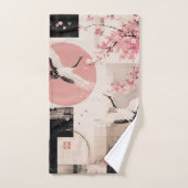 Avant-Garde Sakura & Kraanvogels Harmonie Bad Handdoek (Handdoek)