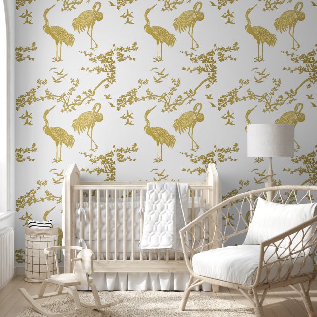 Avant-Garde Sakura & Kraanvogels Harmonie Behang (Kinderen)