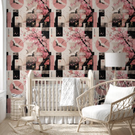 Avant-Garde Sakura & Kraanvogels Harmonie Behang