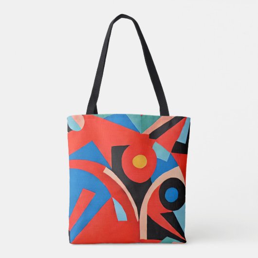 Avant-Garde schilderij Canvas tas (Achterkant)