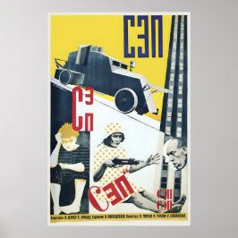Avant-Garde Sovjetposter SEP van Mikhail Verner Poster