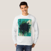 Avant-Garde Splatter: high-end futuristische ontwe T-shirt (Voorkant volledig)