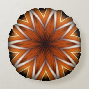 Avant-Garde ~ Starburst Russet and Black 0211 ~ R Rond Kussen