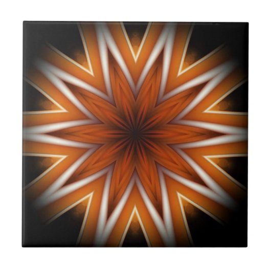 Avant-Garde ~ Starburst Russet and Black 0211 ~ Tegeltje (Voorkant)