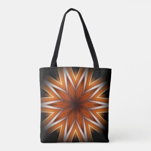 Avant-Garde ~ Starburst Russet and Black 0211 ~ Tote Bag (Achterkant)