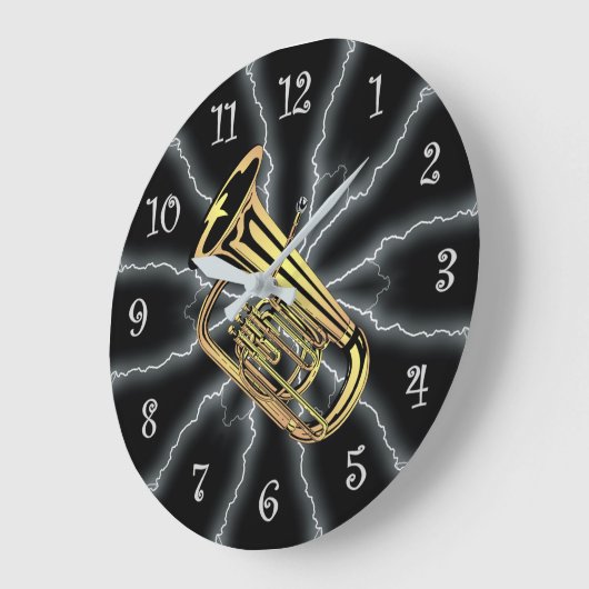 Avant-Garde ~ Tuba Lightening 01 B ~ Black/Silver~ Grote Klok (Hoek)