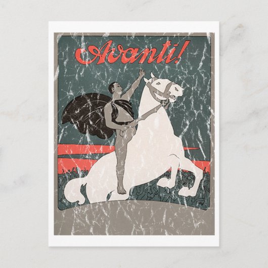 Avanti - in nood briefkaart (Voorkant)