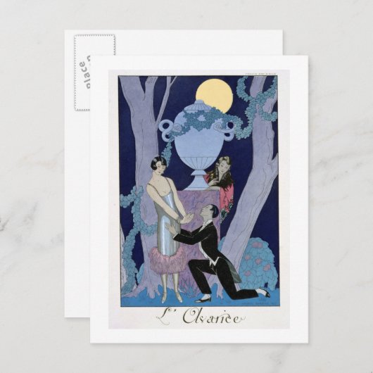 Avarice, 1924 (pochoir print) briefkaart (Voorkant / Achterkant)