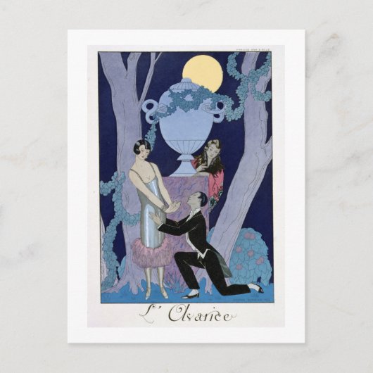 Avarice, 1924 (pochoir print) briefkaart (Voorkant)