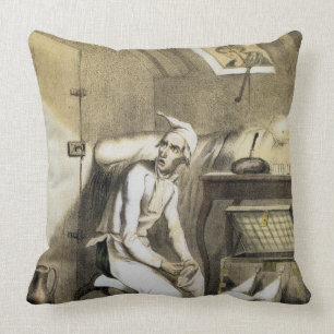Avarice in de keuken, van een reeks prints de kussen