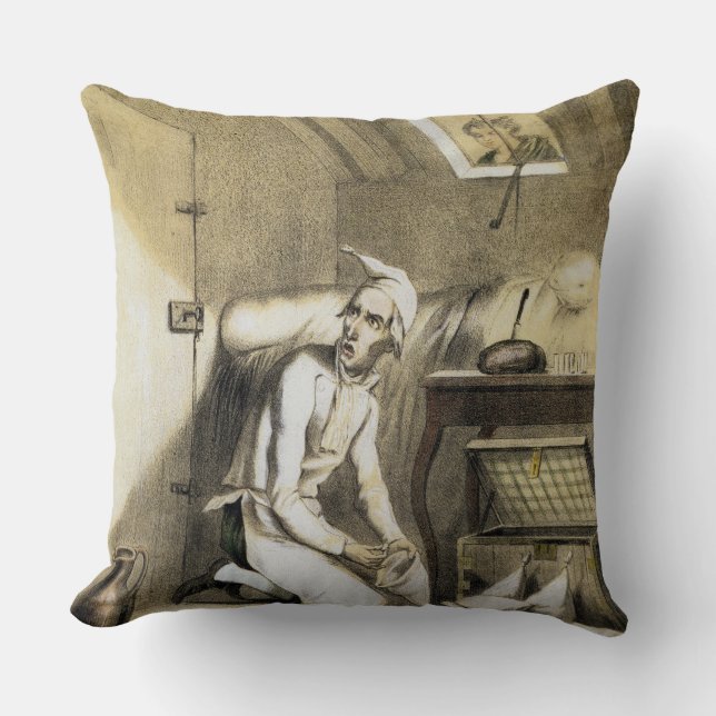 Avarice in de keuken, van een reeks prints de kussen (Voorkant)