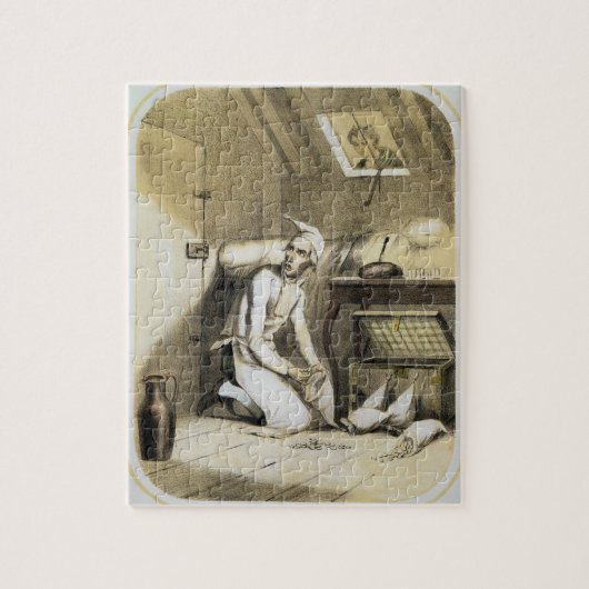 Avarice in de keuken, van een reeks prints de legpuzzel (Verticaal)