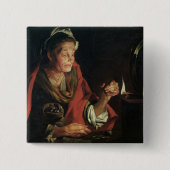 Avarice Vierkante Button 5,1 Cm (Voorkant)