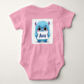 Ava's Blue Buddy Romper (Achterkant)